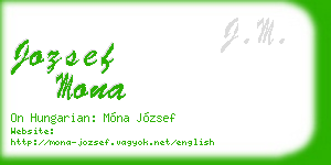 jozsef mona business card